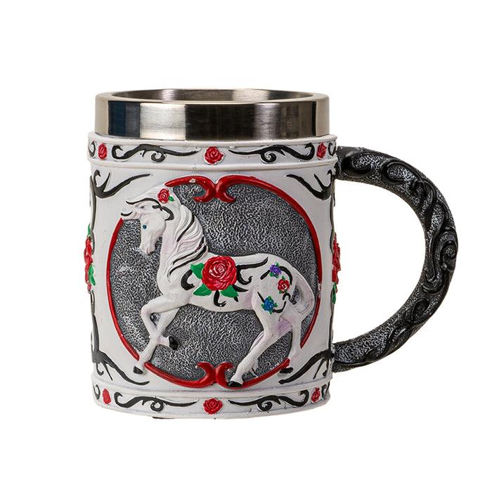 Ebros Gift The Trail Of Painted Ponies Tribal Rose Thorny Valentines Horse Tankard Mug