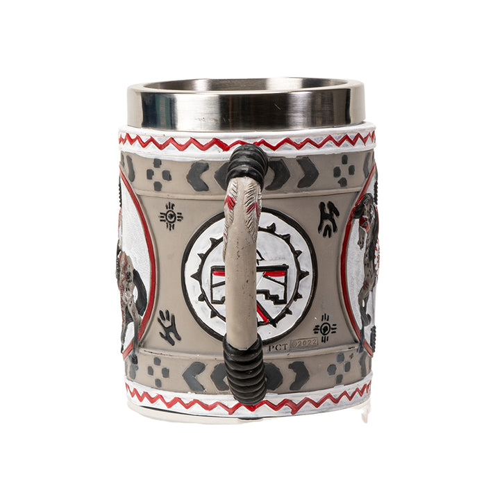 Ebros Gift The Trail Of Painted Ponies Western Grey Ghost Tribal Indian Horse Tankard Mug
