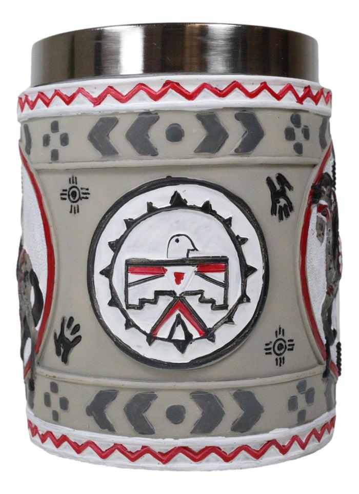 Ebros Gift The Trail Of Painted Ponies Western Grey Ghost Tribal Indian Horse Tankard Mug