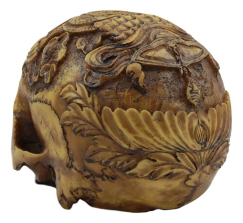 Ebros Gift Tibetan Buddhist And Hindu Kapala Tantric Ritual Skull Statue With Ashtamangala