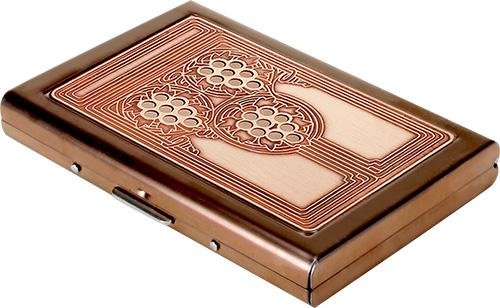 ebros gift Tiffany Abalone Credit Card Case Stainless Steel ID Case With RFID Blocking