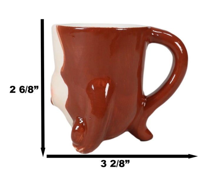 Ebros Gift Topsy Turvy Ceramic Rainforest Baby Ape Monkey Latte Juice Dessert Mini Mug Cup