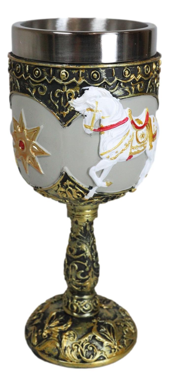 Ebros Gift Trail Of Painted Ponies A Royal Holiday Golden Scroll Pony Horse Wine Goblet