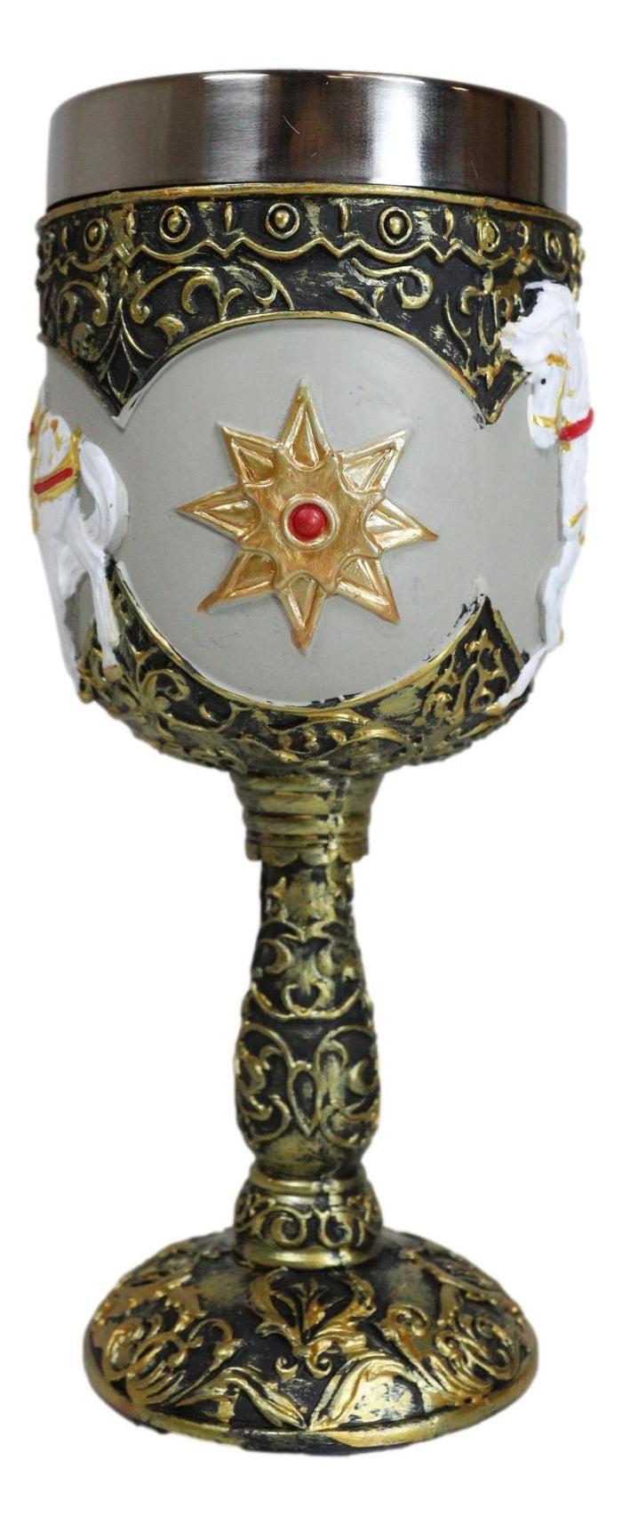 Ebros Gift Trail Of Painted Ponies A Royal Holiday Golden Scroll Pony Horse Wine Goblet