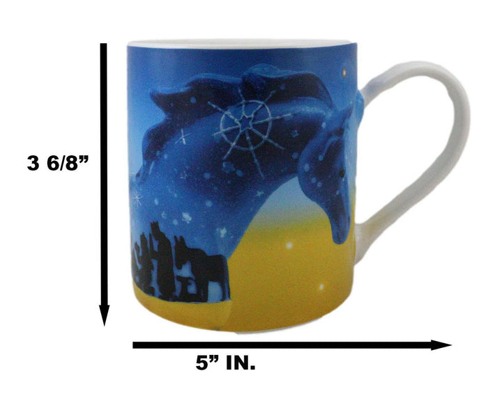 Ebros Gift Trail Of Painted Ponies Nativity Gold Frankincense And Myrrh Horse Ceramic Mug