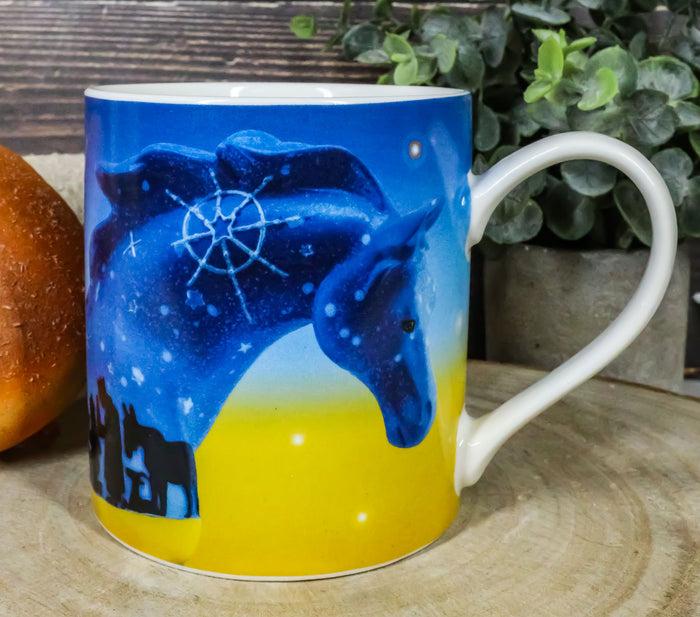 ebros gift Trail Of Painted Ponies Nativity Gold Frankincense And Myrrh Horse Ceramic Mug