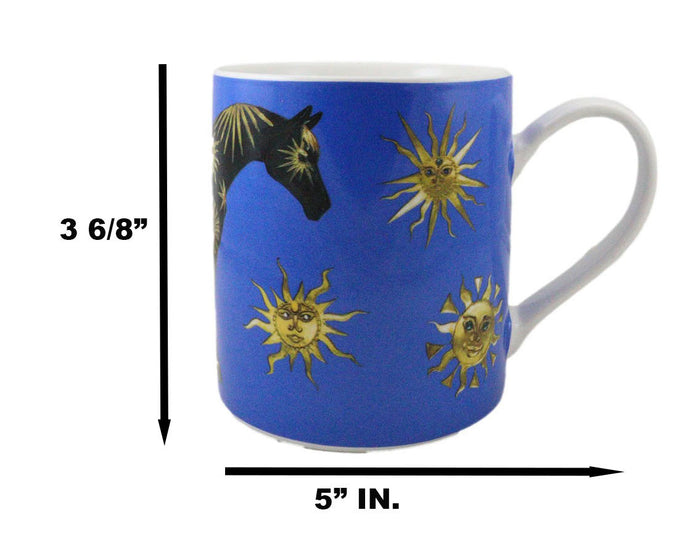 Ebros Gift Trail Of Painted Ponies Western Solar Suns Sky Of Enchantment Horse Ceramic Mug