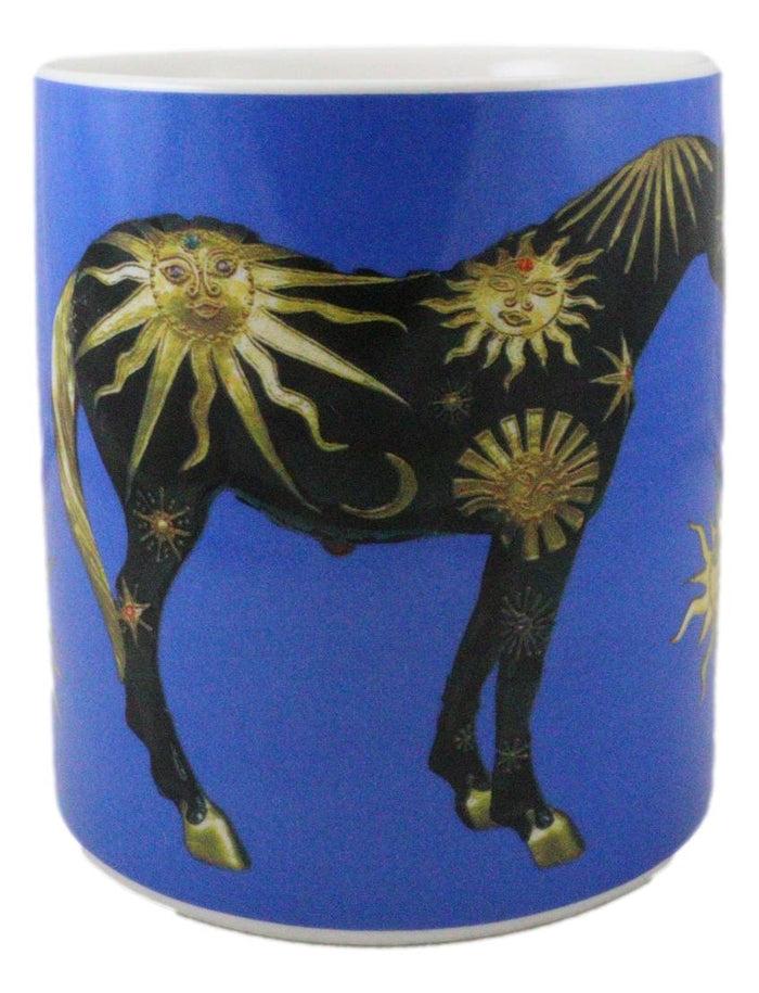 Ebros Gift Trail Of Painted Ponies Western Solar Suns Sky Of Enchantment Horse Ceramic Mug