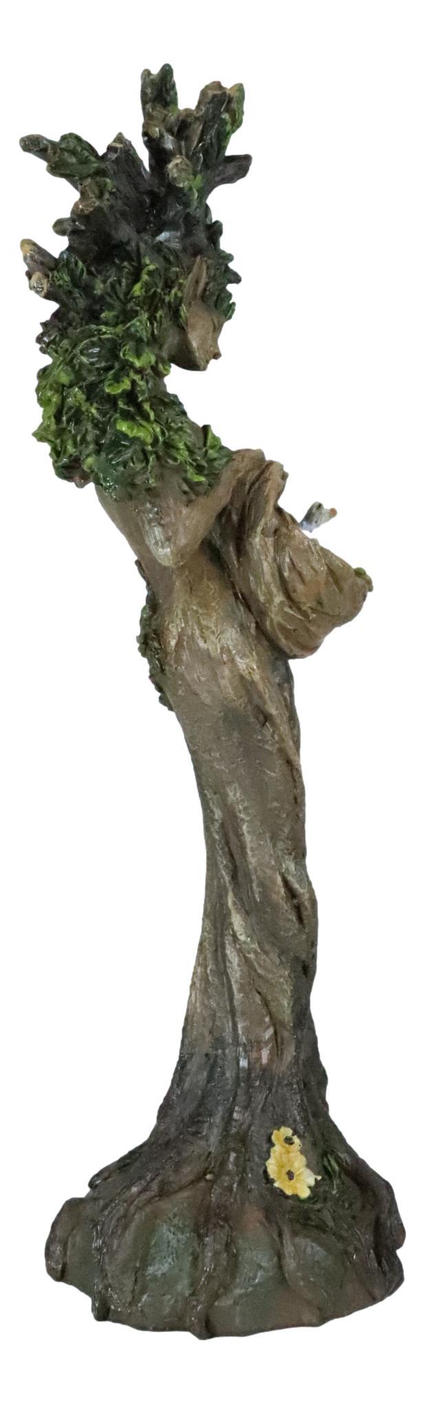 Ebros Gift Tree Woman Gaia Dryad Ent Native Earth Goddess Hugging Nest With Birds Figurine
