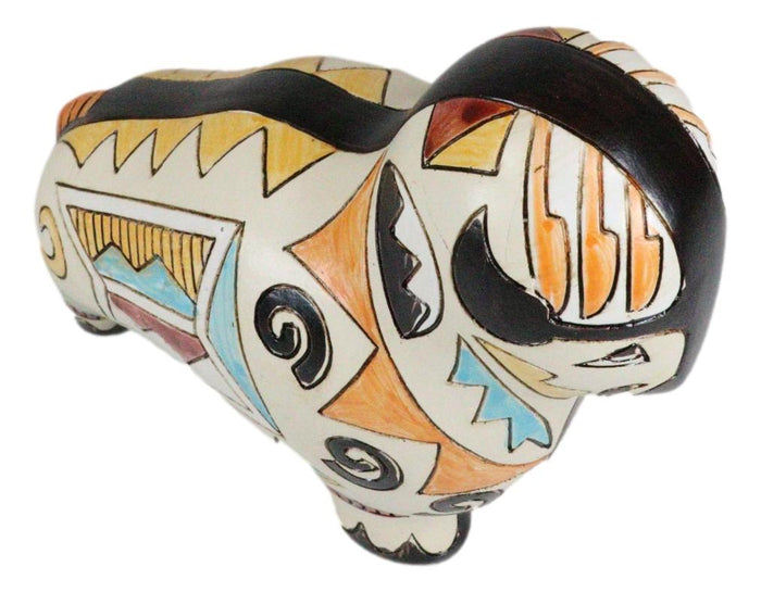 Ebros Gift Tribal American Aztec Hopi Indian Style Buffalo Bison Totem Spirit Figurine