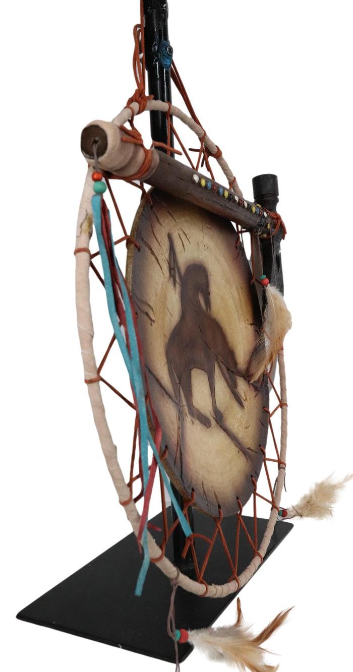 Ebros Gift Tribal Native Indian End Of Trail War Shield Battle Axe Dreamcatcher Wall Decor