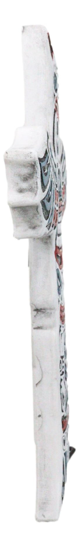 Ebros Gift Tribal Native Indigenous Tiki Animal Totem Pole Wall Cross Decor Plaque