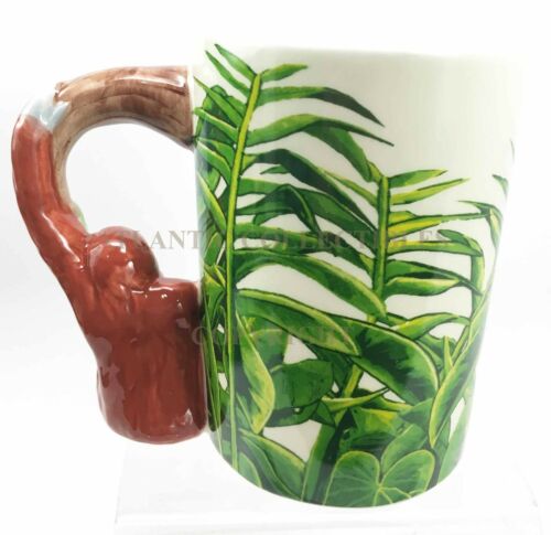 Ebros Gift Tropical Rainforest Orangutan Ape 12oz Ceramic Mug Coffee Cup Home & Kitchen