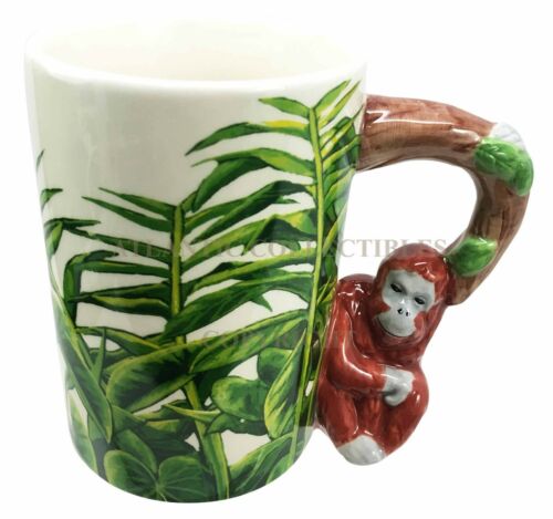 ebros gift Tropical Rainforest Orangutan Ape 12oz Ceramic Mug Coffee Cup Home & Kitchen