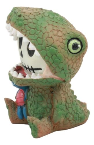 Ebros Gift Tyrannosaurus Rex Dinosaur Furrybones Figurine 3"Tall Furry Bones T-Rex Skeleton