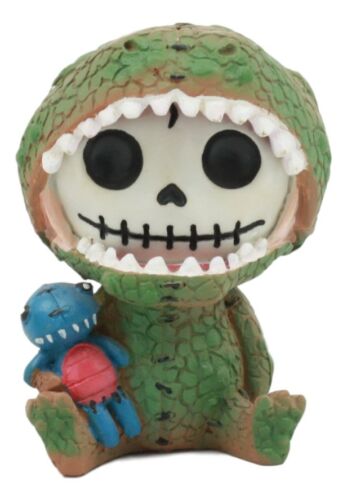 Ebros Gift Tyrannosaurus Rex Dinosaur Furrybones Figurine 3"Tall Furry Bones T-Rex Skeleton