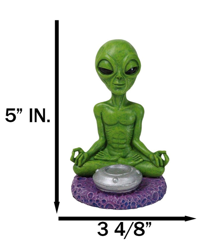 Ebros Gift UFO Outer Space Extra Terrestrial Roswell Alien Yoga Meditation Incense Burner