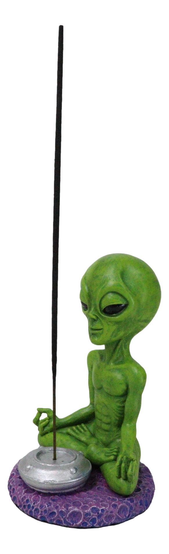 Ebros Gift UFO Outer Space Extra Terrestrial Roswell Alien Yoga Meditation Incense Burner