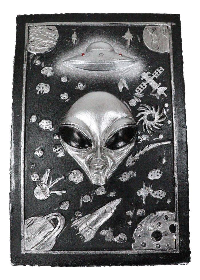 Ebros Gift UFO Outer Space Planets Apollo Spaceship Roswell Alien Decorative Jewelry Box