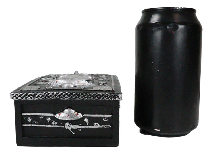 Ebros Gift UFO Outer Space Planets Apollo Spaceship Roswell Alien Decorative Jewelry Box