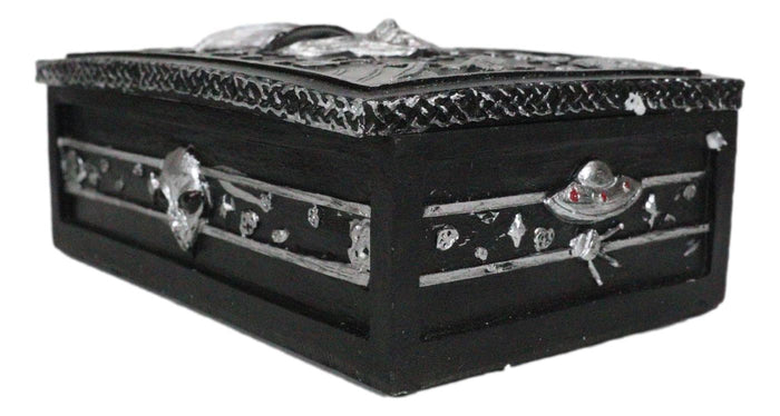 Ebros Gift UFO Outer Space Planets Apollo Spaceship Roswell Alien Decorative Jewelry Box