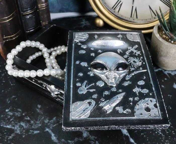 ebros gift UFO Outer Space Planets Apollo Spaceship Roswell Alien Decorative Jewelry Box