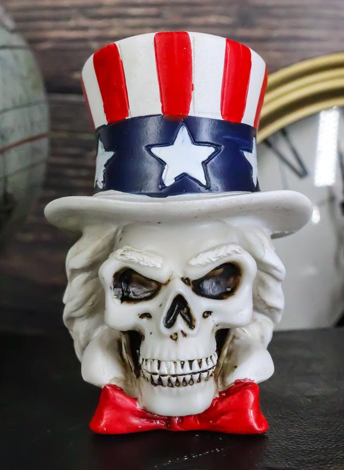ebros gift Uncle Sam Wants You Miniature Skull Figurine Patriotic Skeleton Bust Sculpture