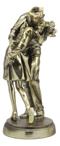 Ebros Gift Unconditional Surrender Bronzed Navy Sailor Kissing Nurse Statue World War 2