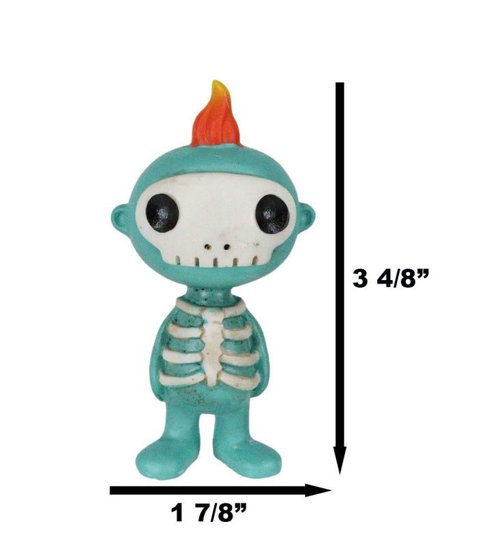 Ebros Gift Underbedz Chadow Skeleton Baby With Skeletal Ribcage And Flame Head Figurine