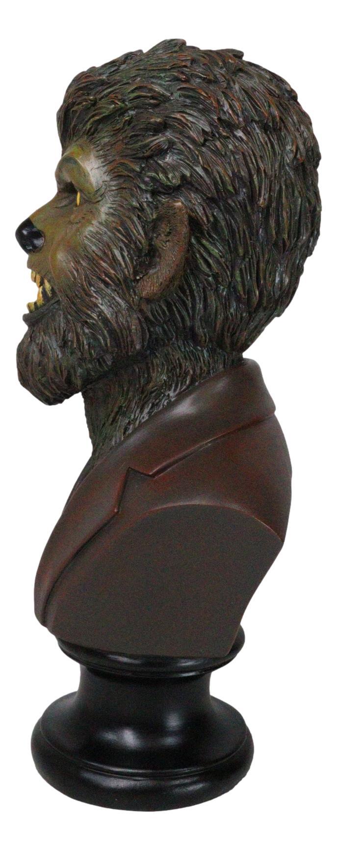 Ebros Gift Underworld Gothic Werewolf Lycan Beast Wolfman Portrait Head Bust Figurine