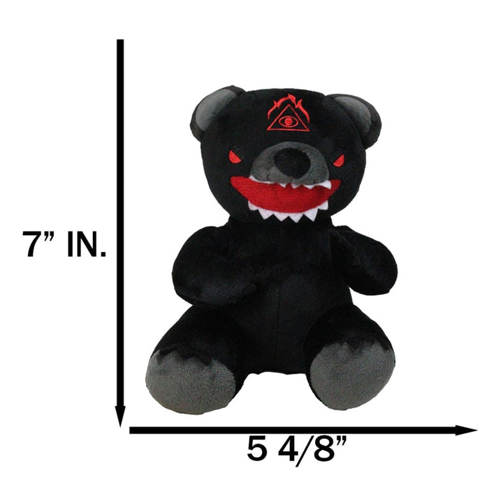 Ebros Gift Underworld Mythological Creature Evil Teddy Bear Decorative Luxe Soft Plush Toy