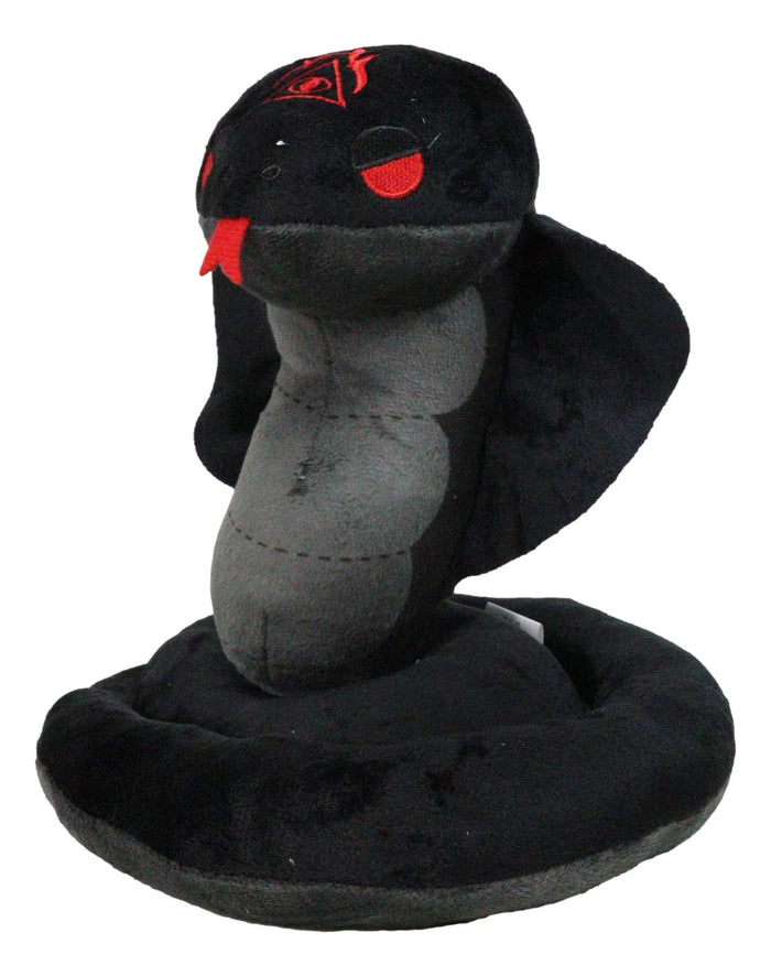 Ebros Gift Underworld Mythological Creature Venomous Cobra Snake Decorative Luxe Soft Plush