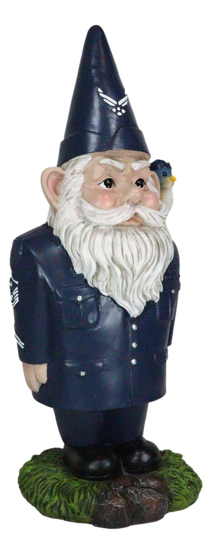 Ebros Gift USA Patriotic Armed Forces Military Air Force Gnome Statue Defend The Skies