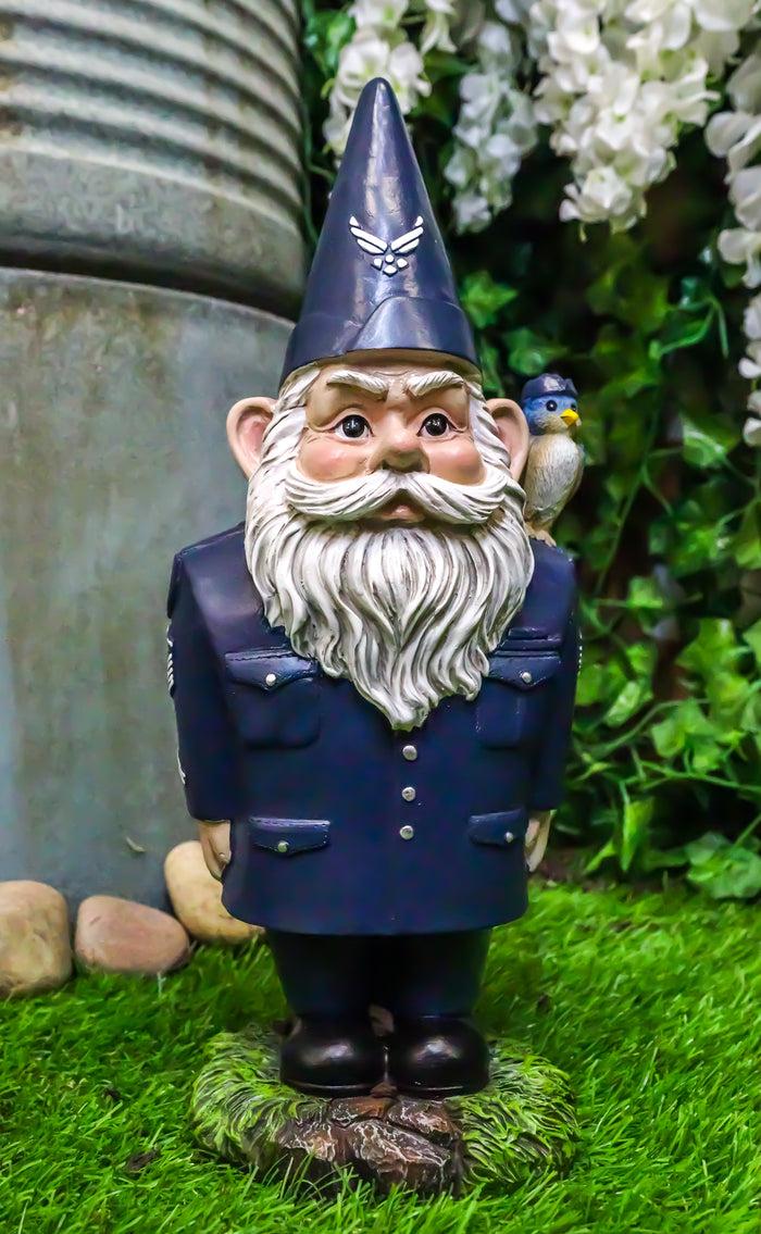ebros gift USA Patriotic Armed Forces Military Air Force Gnome Statue Defend The Skies
