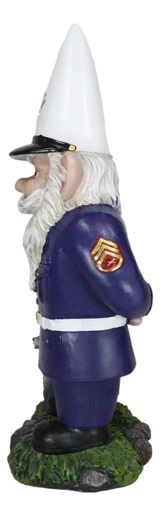 Ebros Gift USA Patriotic Armed Forces Semper Fidelis Marine Gnome With Raccoon Statue