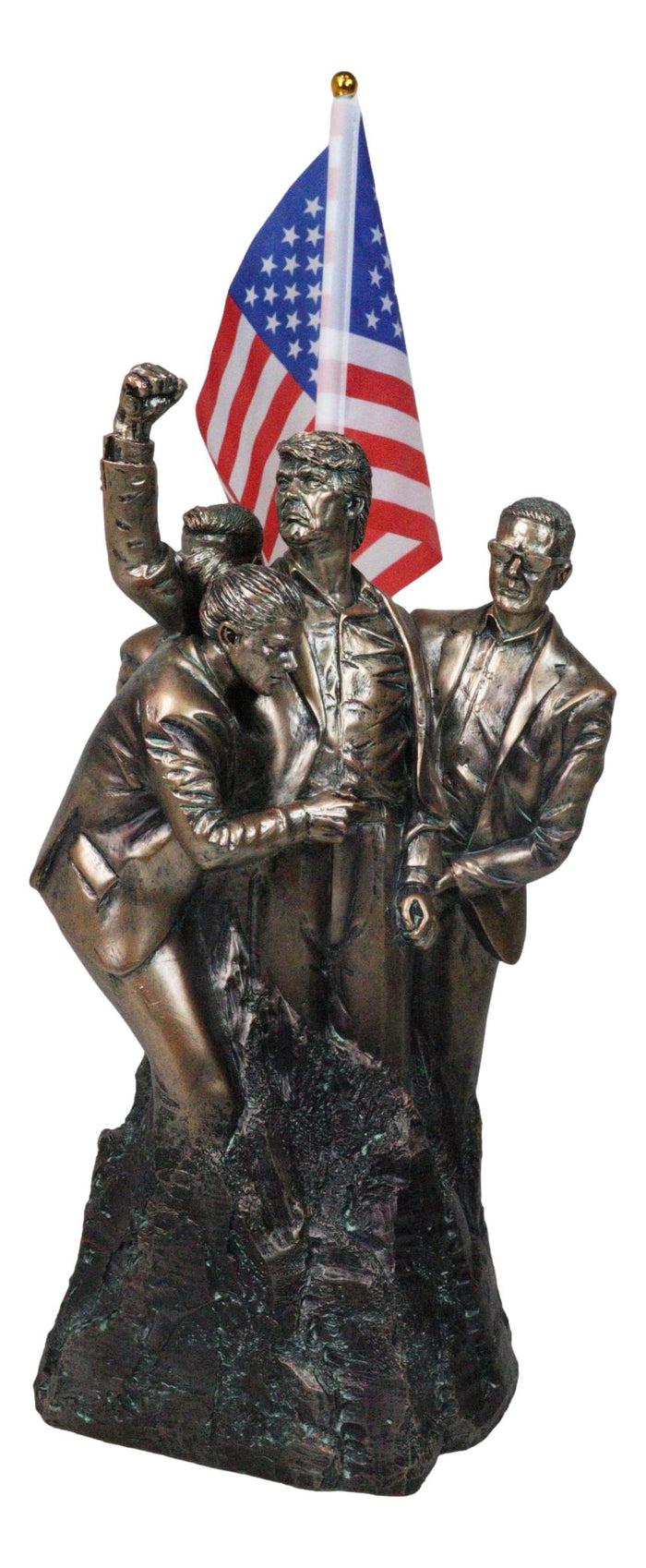 ebros gift USA President Donald Trump Raising Right Fist Fight Butler Rally MAGA Figurine