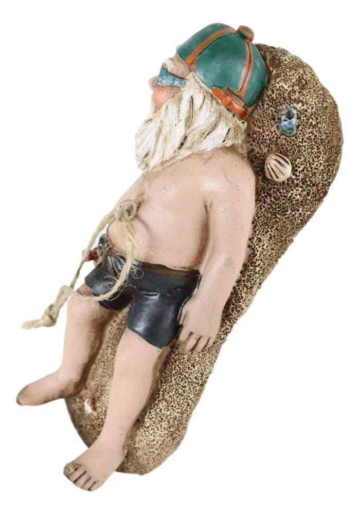 Ebros Gift Vacation Santa Claus In Swim Trunks Beach Sunbathing Christmas Tree Ornament