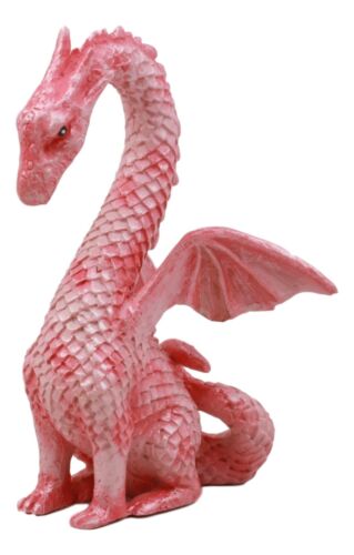 Ebros Gift Valentine Cupid Love Pink Dragon Figurine 4.25"H Romantic Female Dragon Statue