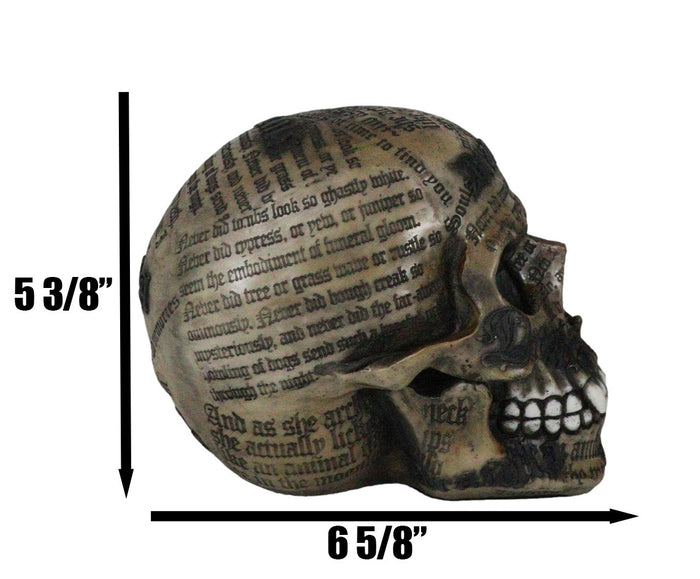 Ebros Gift Vampire Dracula Tale Sacred Bram Stokers Novel Skull Figurine Skeleton Macabre