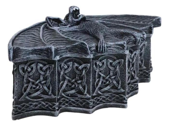 Ebros Gift Vampire Nosferatu Bat Pentagram Celtic Knotwork Rune Symbols Decorative Box