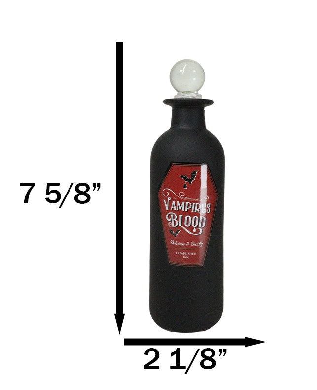 Ebros Gift Vampires Blood Witchcraft Apothecary Wicca Decorative Glass Potion Bottle