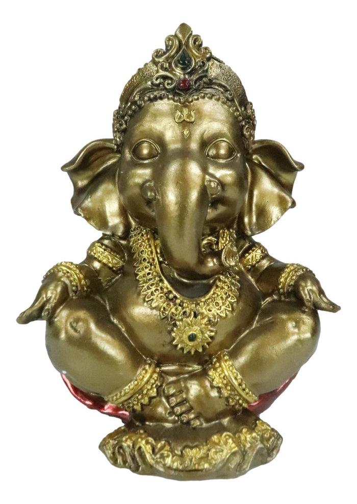 Ebros Gift Vastu Hindu Elephant God Baby Ganesha Ganapati Sitting In Meditation Figurine