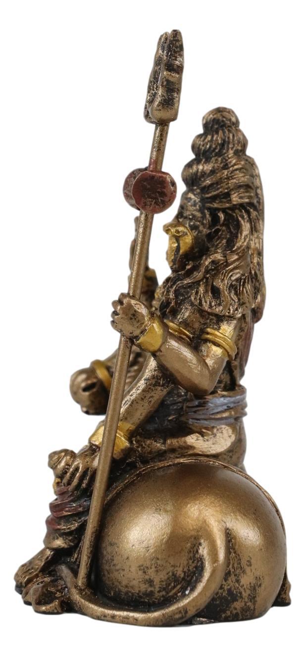 Ebros Gift Vastu Hindu God Lord Shiva Mahadeva Sitting On Nandi Bull Miniature Figurine