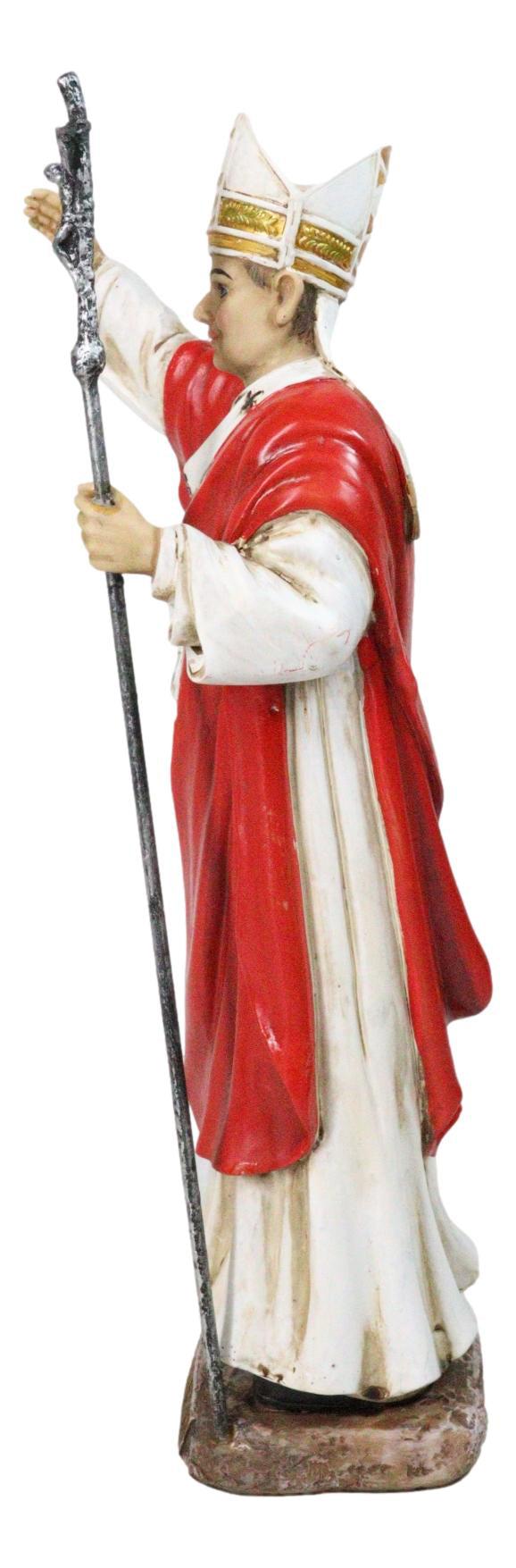 Ebros Gift Venerable Pontiff Pope Saint John Paul II Holding Papal Ferula Crucifix Figurine