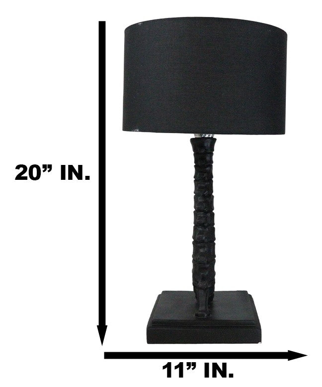 Ebros Gift Vertebrae Back Bones Spine Skeleton Human Anatomy Table Lamp With Black Shade