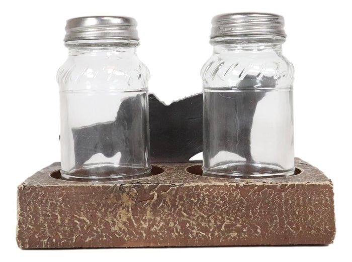 Ebros Gift Veteran Military Fallen Soldier Rifle Helmet Salt Pepper Shakers Holder Figurine