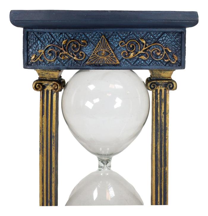 Ebros Gift Vintage Baroque Freemasons Freemasonry Masonic Square And Compasses Sandtimer