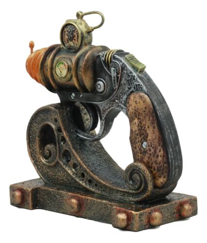Ebros Gift Vintage Design Concealable Ossotronic Disruptor Steampunk Gun Prototype Figurine