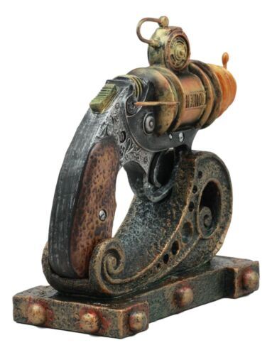 Ebros Gift Vintage Design Concealable Ossotronic Disruptor Steampunk Gun Prototype Figurine