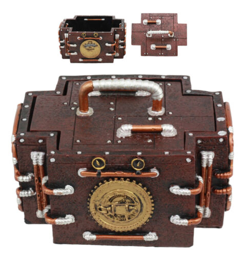 Ebros Gift Vintage Retro Design Steampunk Emergency Medic Shaped Jewelry Trinket Box Decor